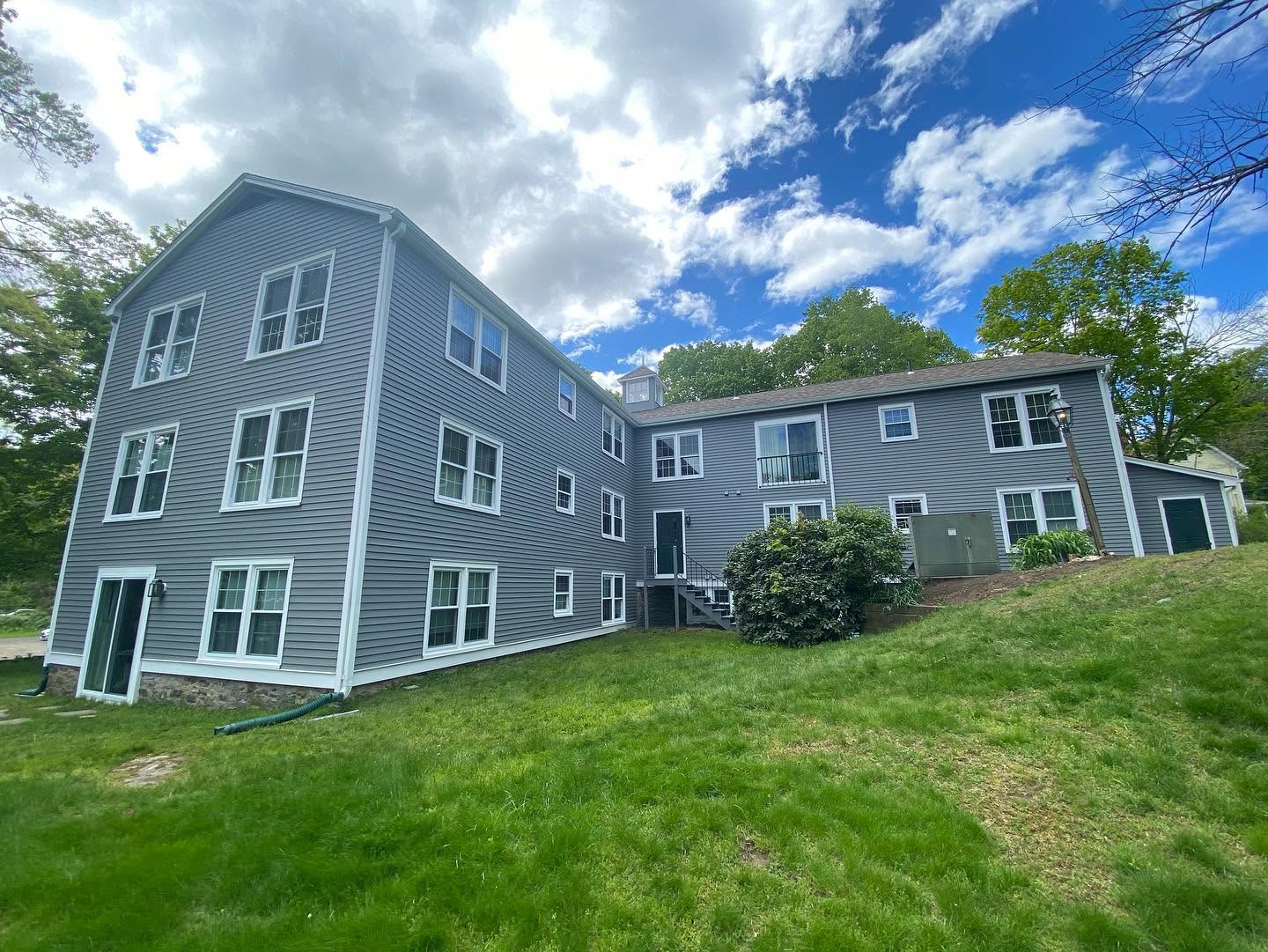 Completed Connecticut apartment building exterior painting