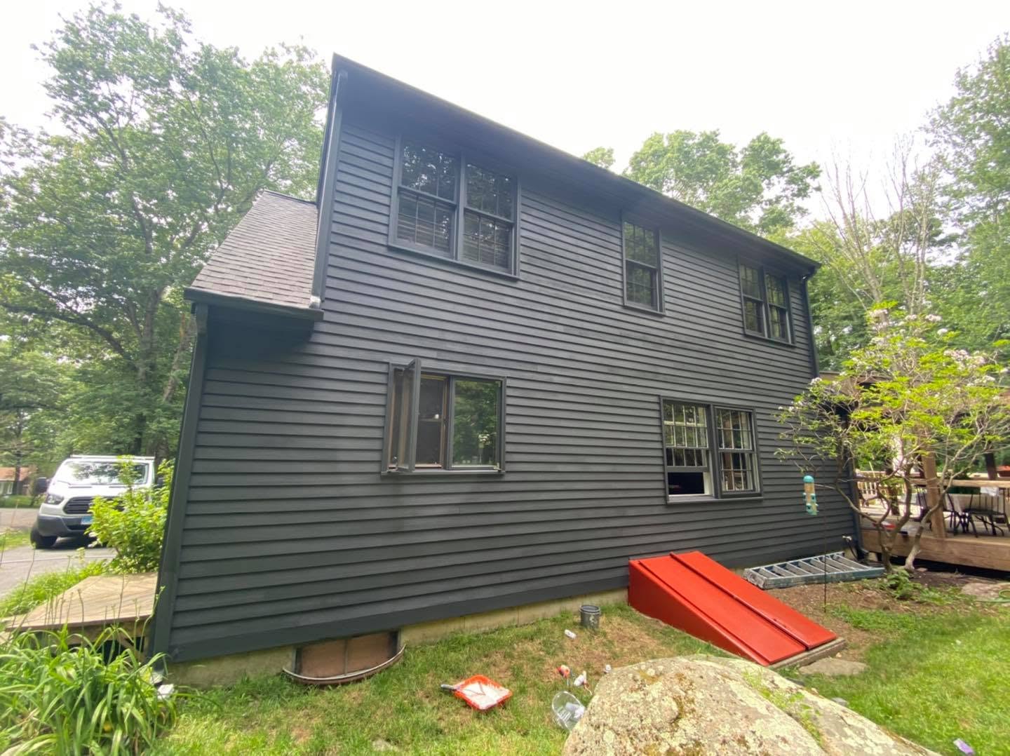 Completed exterior painting service in Old Lyme Connecticut